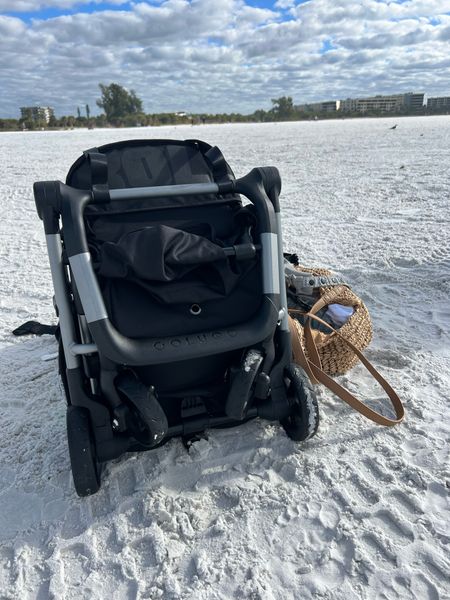 Best travel stroller. Perfect for flying, road trips, the beach, airport, etc. comes with a bag for checking at the gate , folds with one hand, has a strap to carry on shoulder—honestly, it’s awesome! 

#LTKtravel #LTKitbag #LTKbaby