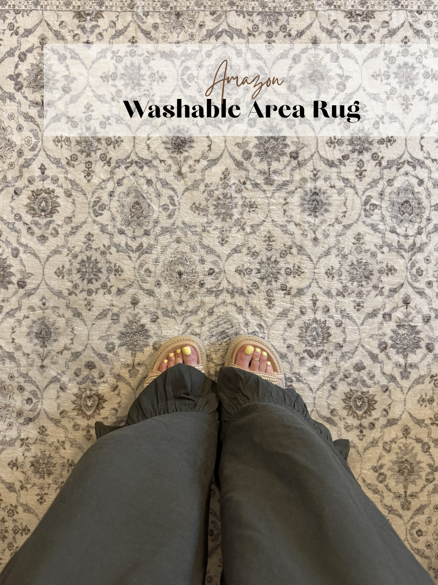 This Moroccan-style area rug is washable, and I love the neutral coloration and pattern. 

 #LTKSeasonal #LTKHome