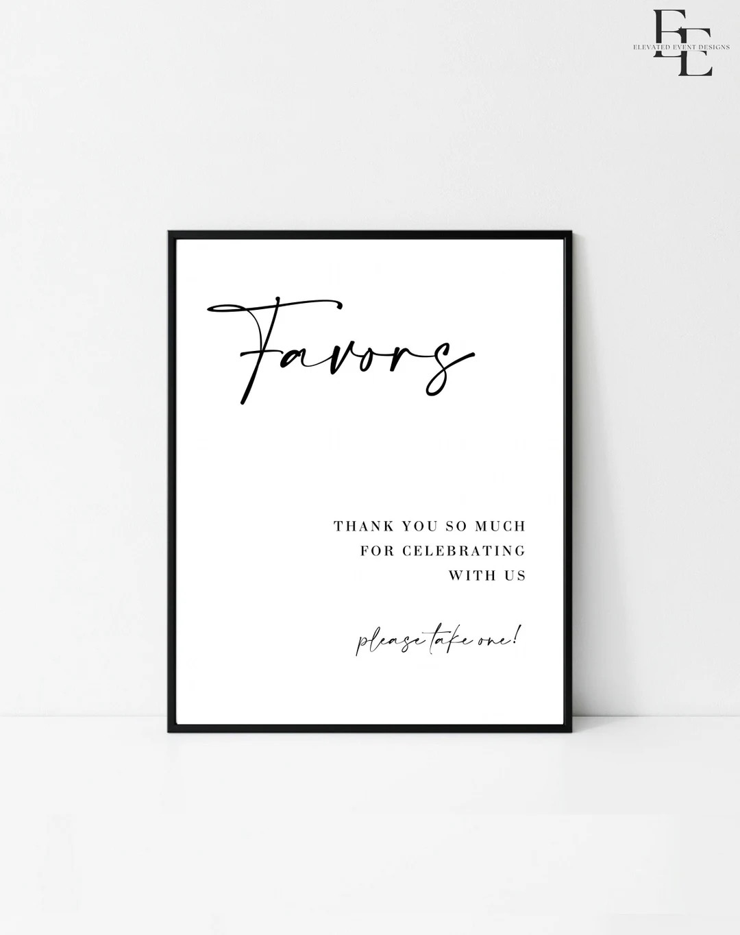 Wedding Favors Sign Modern Minimalist Wedding Favor Sign - Etsy | Etsy (US)