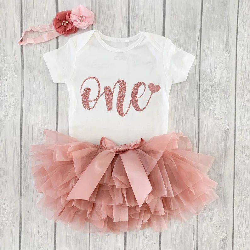 First Birthday Outfit 1st Birthday Girl Outfit Cake Smash | Etsy | Etsy (US)