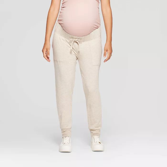 Maternity Mid-Rise Drapey Jogger Pants - Isabel Maternity by Ingrid & Isabel™ | Target