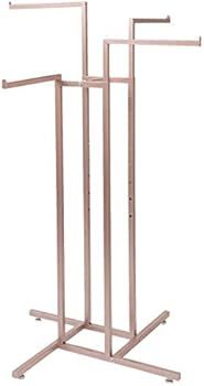 SSWBasics 4-Way Clothing Rack with Straight Arms (Rose Gold) | Amazon (US)