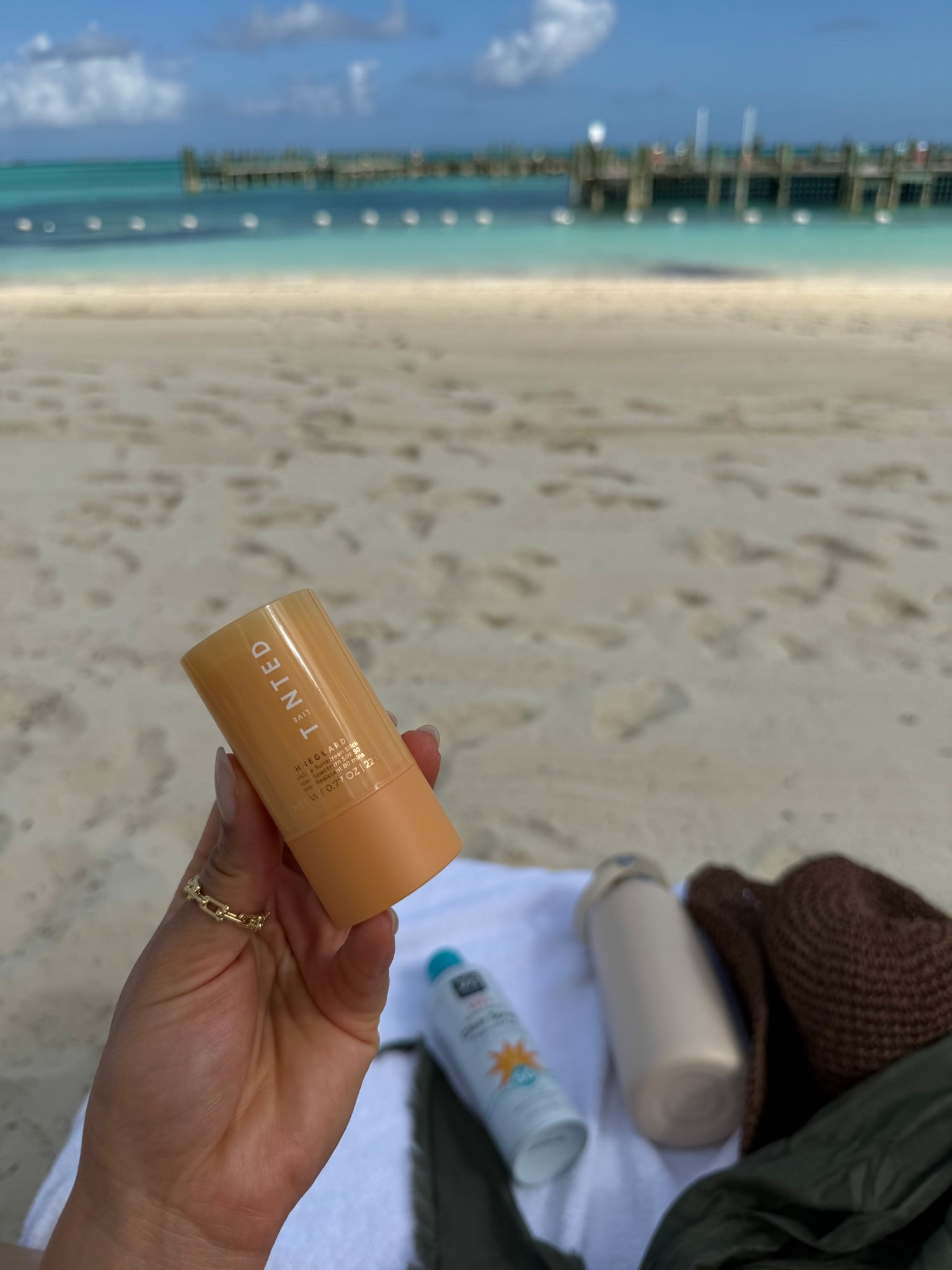 Sun-kissed days done intentionally. I love this sunscreen for quick + mess free touch-ups, a natural glow down to my chest, and reliable sun protection ☀️ It’s invisible + waterproof too  

#LTKSeasonal #LTKmorningroutine #LTKTravel