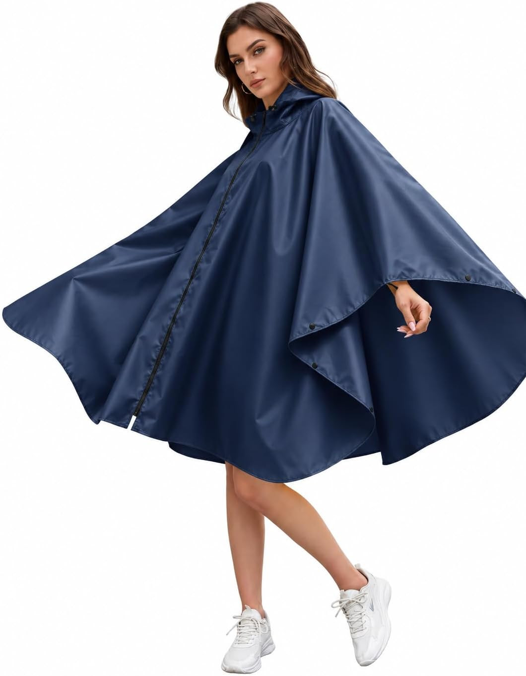 CRIPOM Rain Poncho Waterproof Raincoat Pocket Jacket for Women/Men/Adult | Amazon (US)