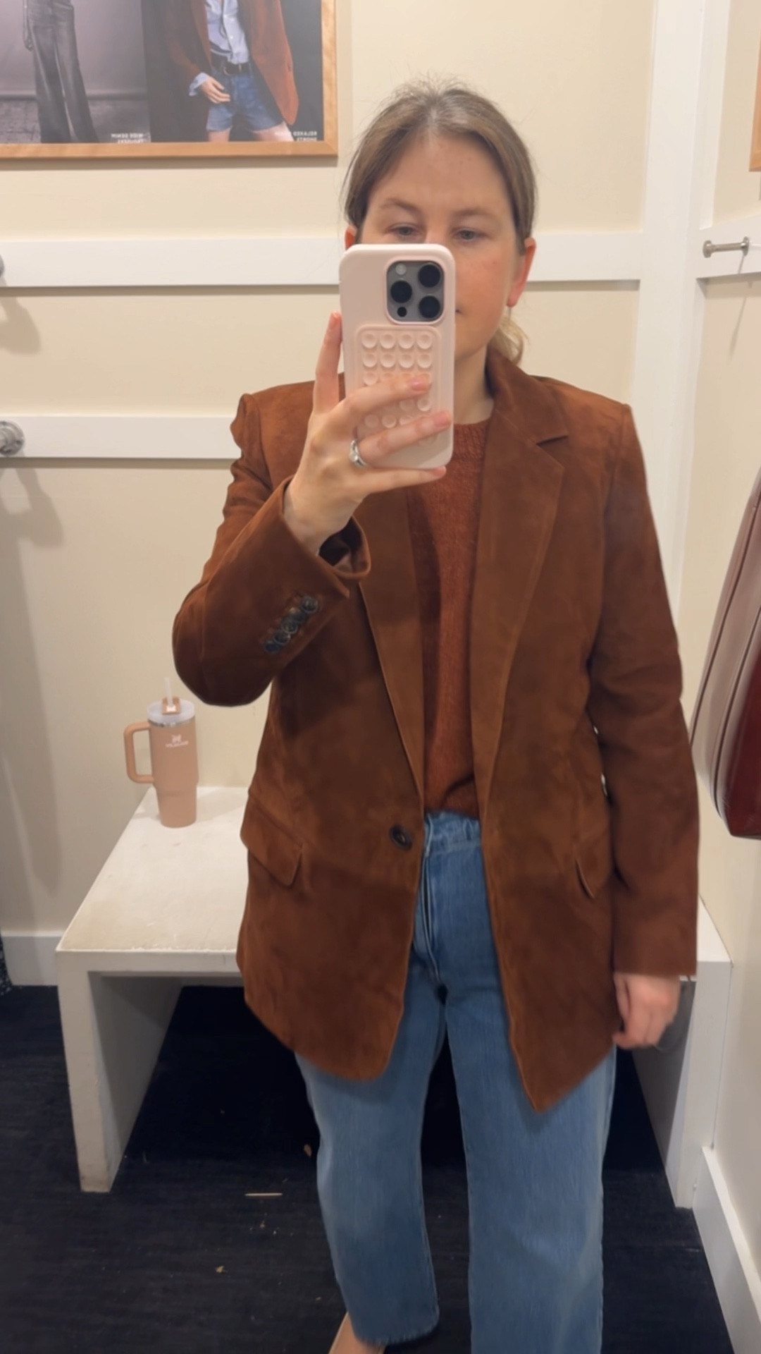 I’ve been dreaming about this suede blazer!! I love the fit and weight of it, especially for spring and fall. Size down one size or get your regular size! I’m wearing a sleeveless sweater under it in this photo. 

#LTKSeasonal #LTKStyleTip