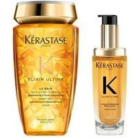 Kérastase - Elixir Ultime 2er Set L'Huile Originale (Shampoo / Haaröl )* Haarpflegesets 0,33 l Damen (248.15 € / 1 l) | Douglas (DE)