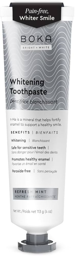 Boka Fluoride Free Toothpaste - Nano Hydroxyapatite, Remineralizing, Sensitive Teeth, Whitening -... | Amazon (US)