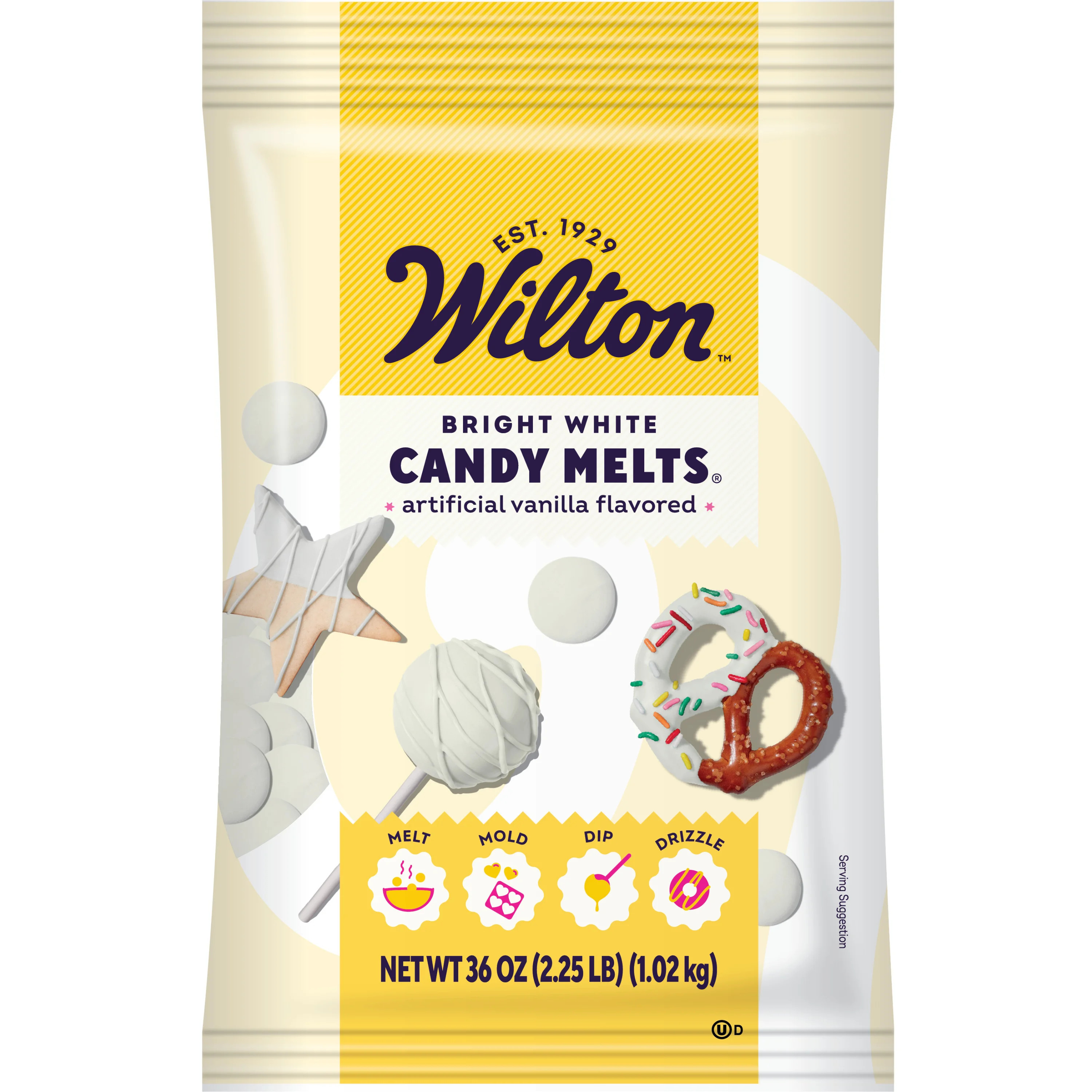 Wilton Melting Chocolate Bright White Candy Melts for Cake Pops Candy Making Chips Vanilla Flavor... | Walmart (US)