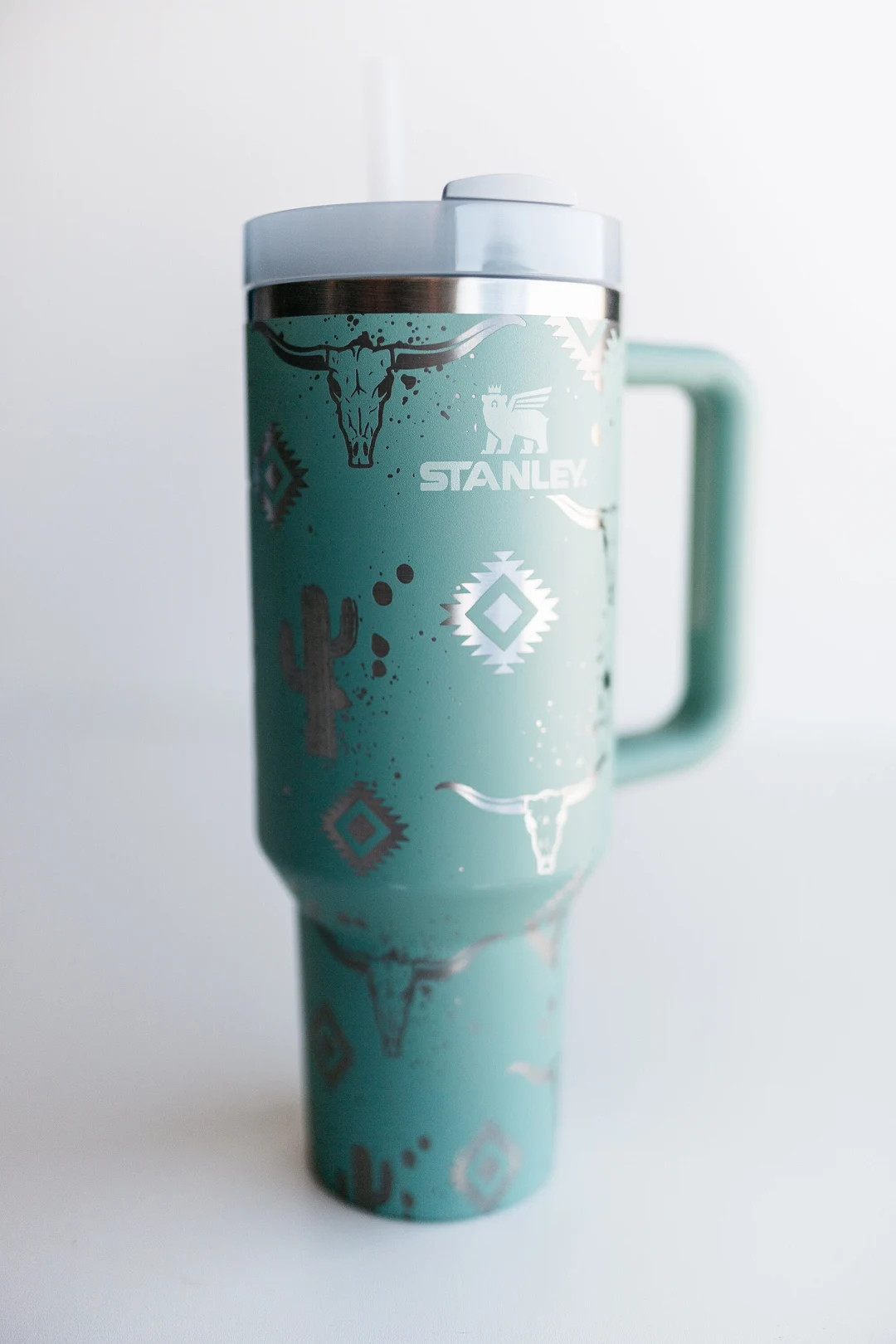 Stanley 40oz Tumbler South Western Aztec Design Custom Engraved - Etsy | Etsy (US)