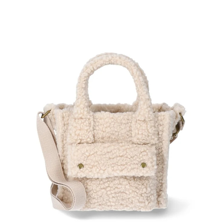 No Boundaries Mini Tote Bag, Tan, Women’s | Walmart (US)