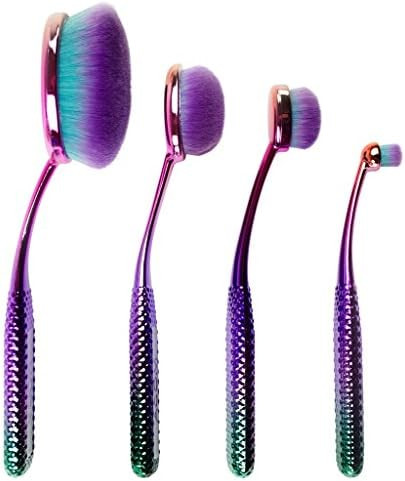 Amazon.com: MODA Full Size Face Perfecting 4pc Oval Makeup Brush Set, Includes - Foundation, Cont... | Amazon (US)