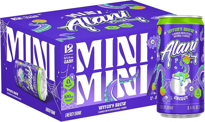 Alani Nu WITCHES BREW, Low Calorie Energy Drinks, 100mg Caffeine, Biotin, B Vitamins, Zero Sugar,... | Amazon (US)