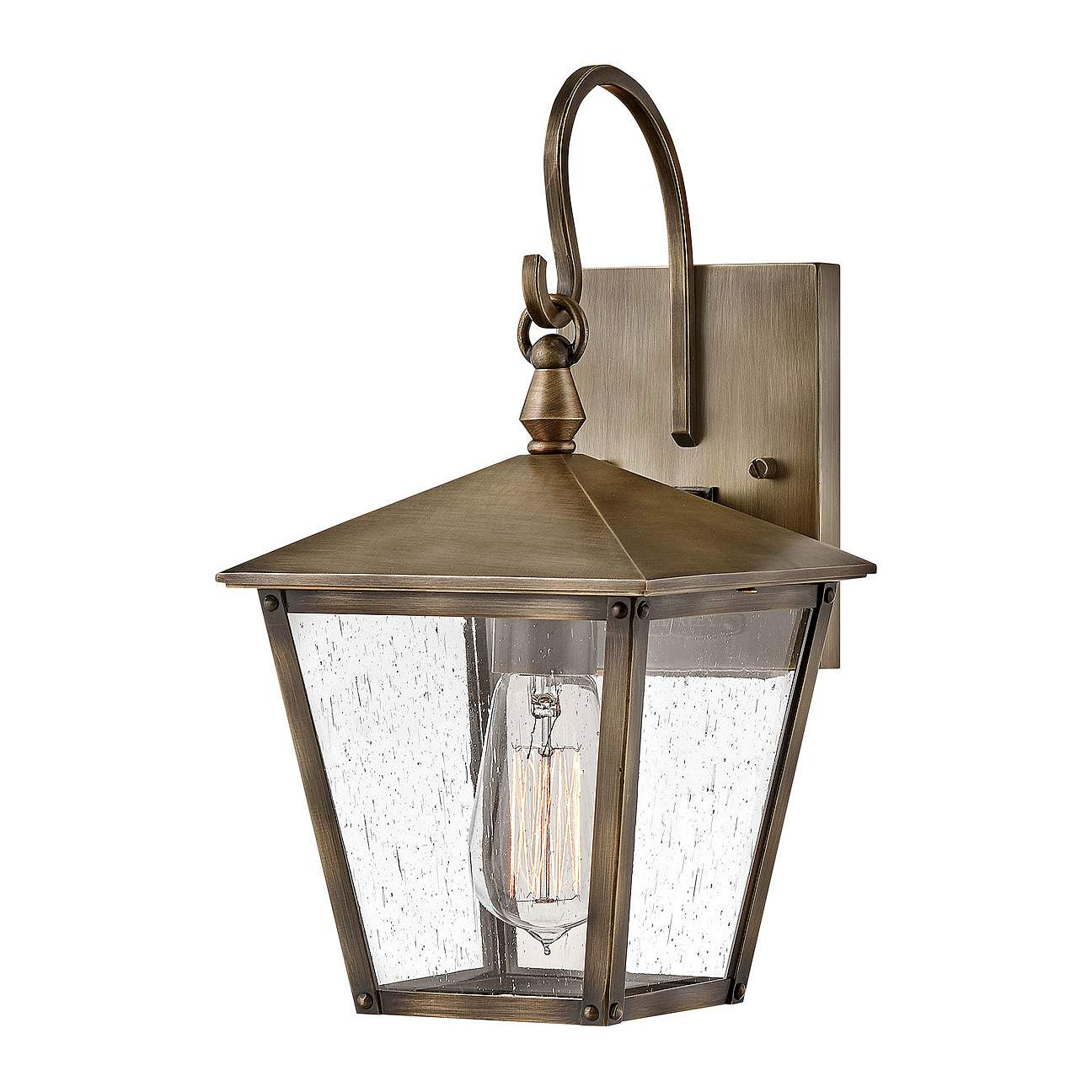 Huntersfield 13 3/4" High Bronze Outdoor Wall Light | Lamps Plus