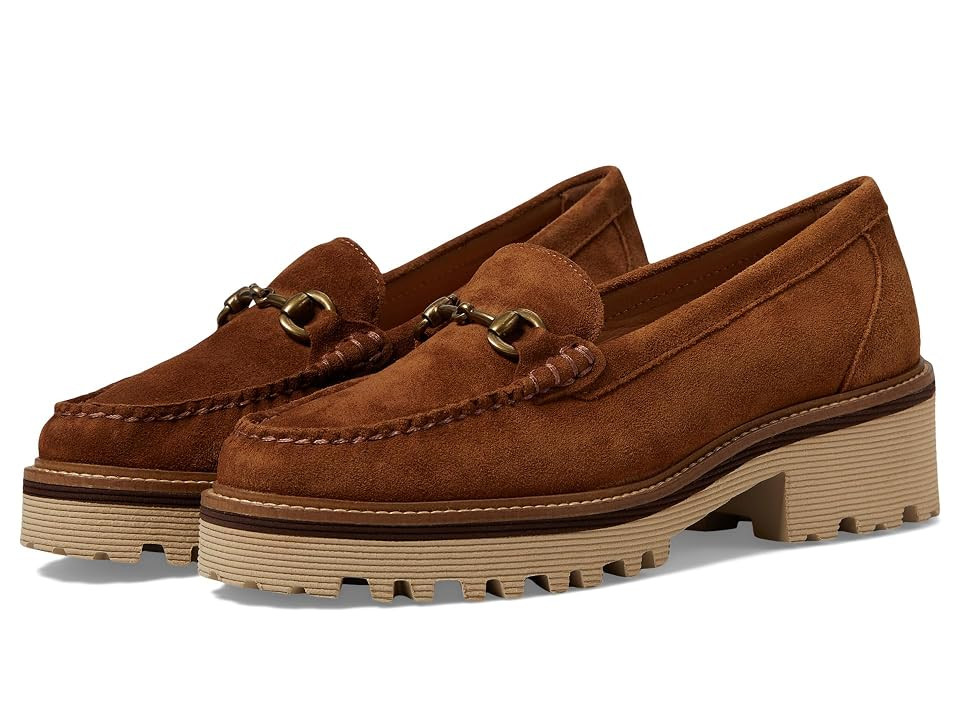 Johnston & Murphy Emmalynn Bit Loafers Women's Flat Shoes Whiskey : 8.5 M, Leather | Zappos