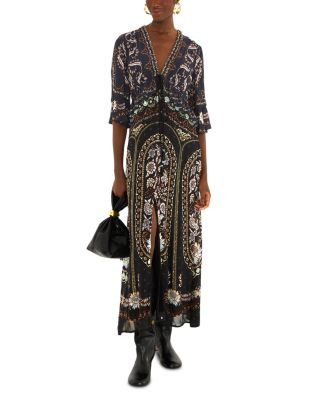 Farm Rio Daniela Short Sleeve Maxi Dress | Bloomingdale's (US)