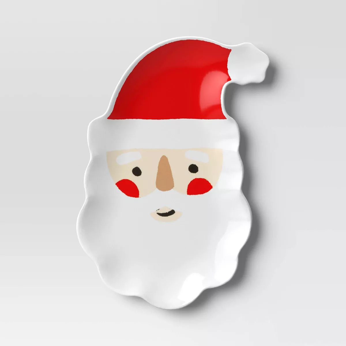7.38" Christmas Melamine Santa Dinner Plate White - Wondershop™ | Target