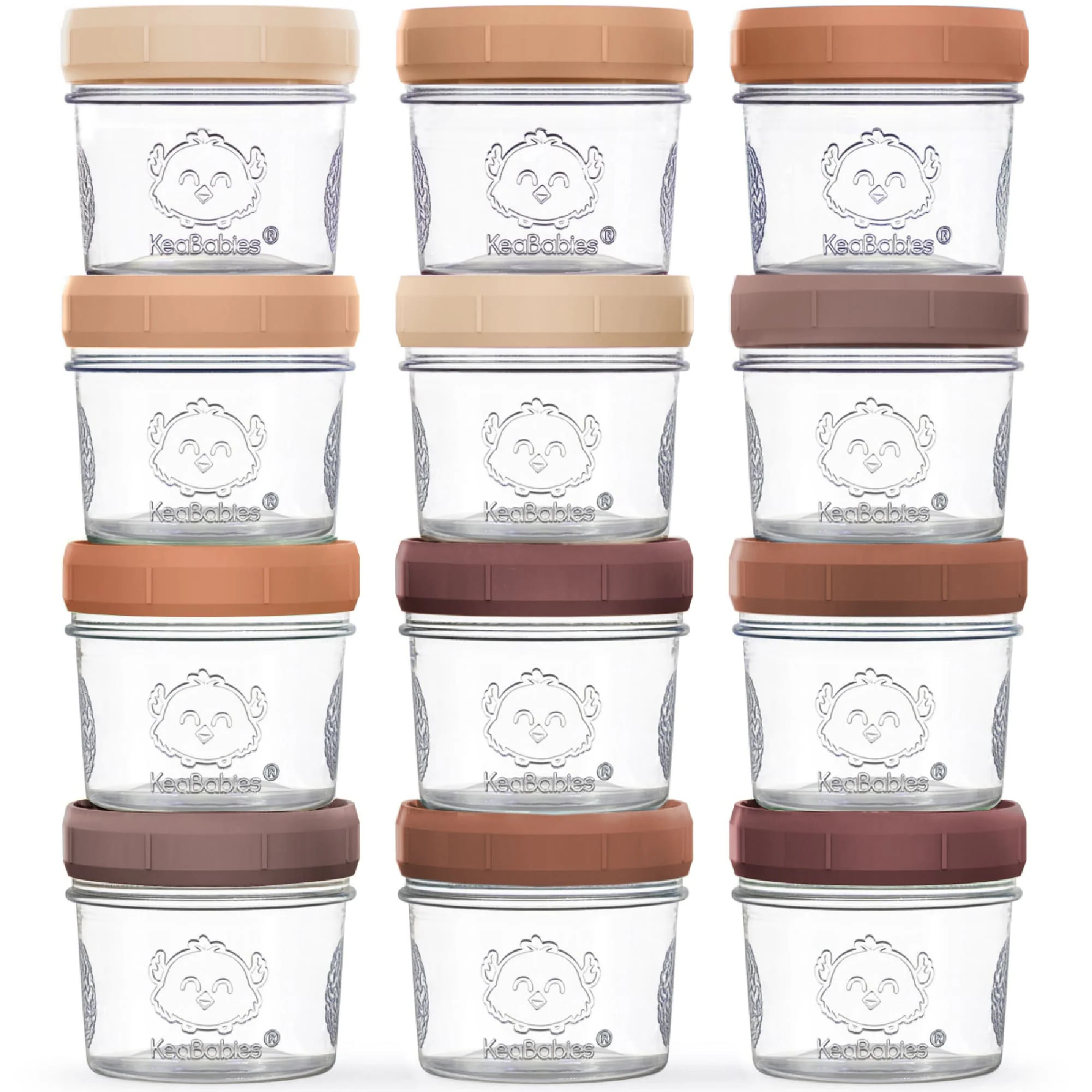 Prep Jars Baby Food Storage Glass Container (Terracotta) | KeaBabies