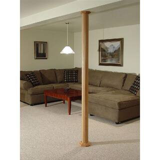 96 in. x 48 in. Oak Basement Column Cover | The Home Depot