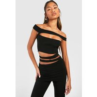 Womens Cut Out Bandeau - Black - 10 | boohoo (US & Canada)