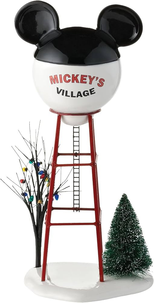 Department 56 Disney Village Accessories Mickey Mouse Water Tower Figurine, 11.875 Inch, Multicol... | Amazon (US)