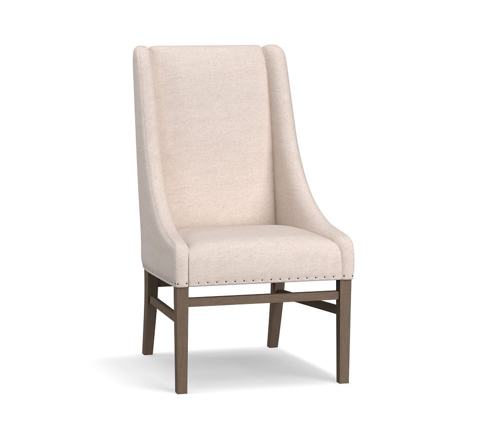 Milan Slope Upholstered Dining Armchair | Pottery Barn (US)