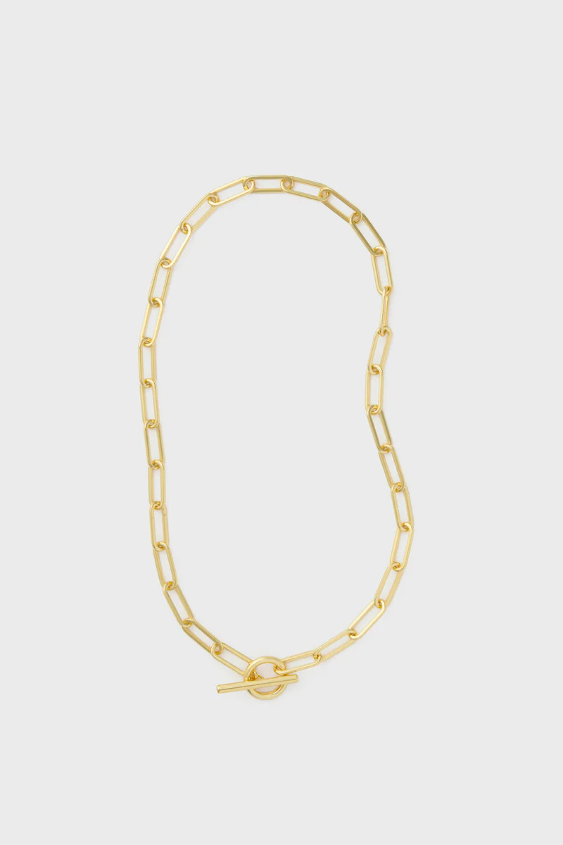 Gold Paperclip Toggle Clasp Necklace | Tuckernuck (US)