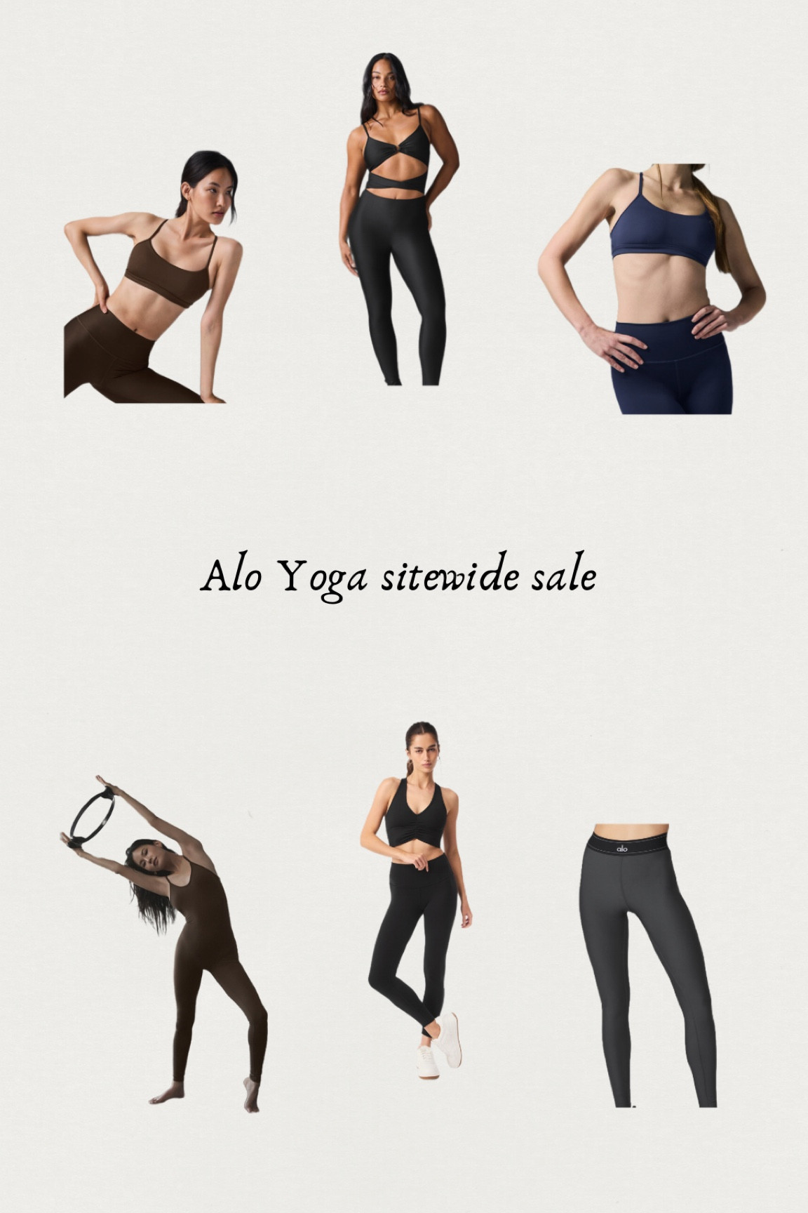This only happens a couple times a year, so take advantage while you can! Alo is one of my favorites 🫶🏻 *photos from the site - not mine* 

#LTKSaleAlert #LTKCyberWeek #LTKGiftGuide