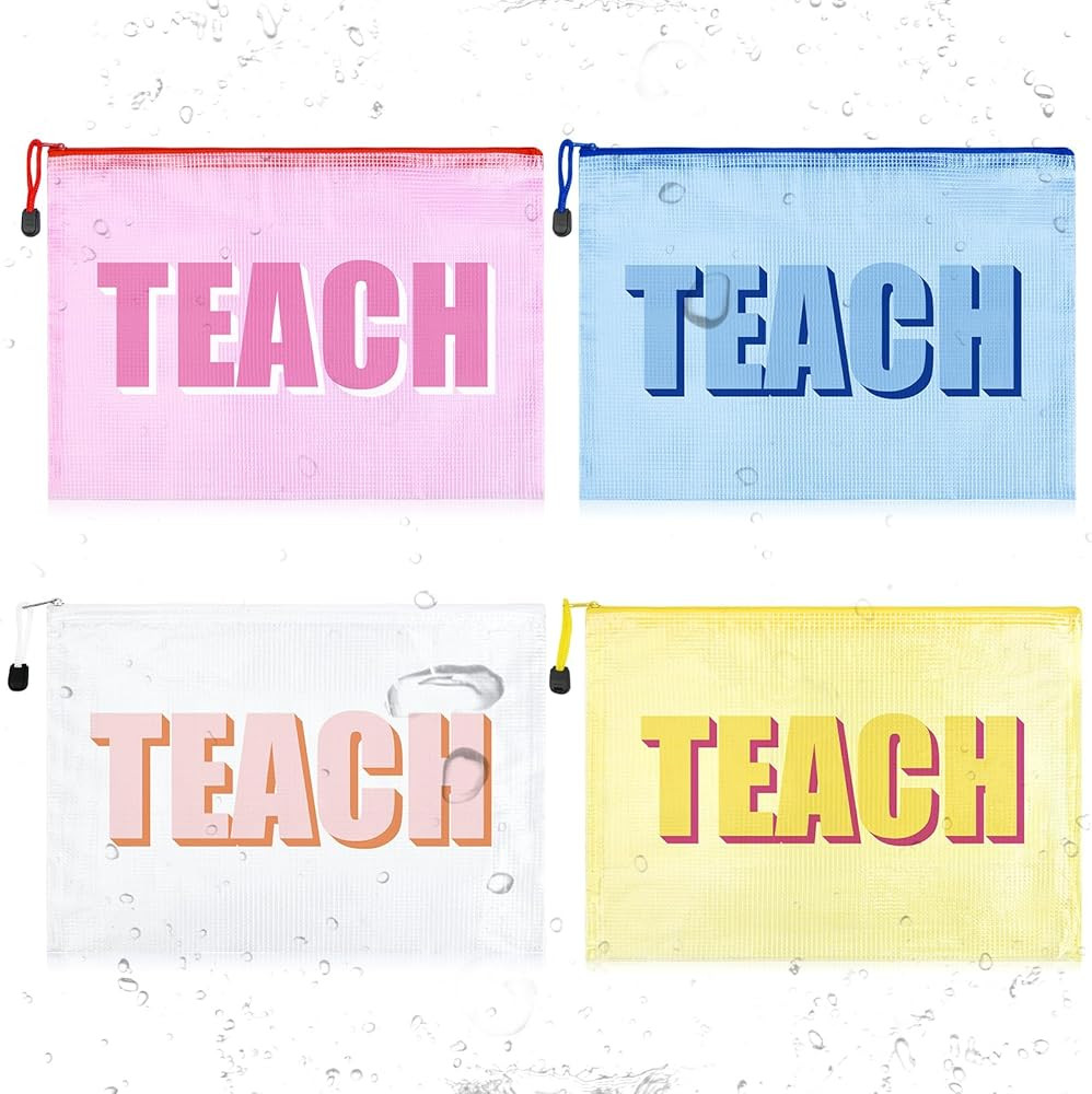 Aileam Teacher Appreciation Gifts 4PCS Teache Makeup Bags Teache PouchTravel Cosmetic Pouch Gradu... | Amazon (US)