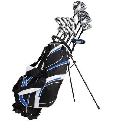 Precise S7 Men's Complete 18 Piece Right Handed Golf Clubs Package Set w/ Titanium Driver, Blue Model, Tall Size | Target