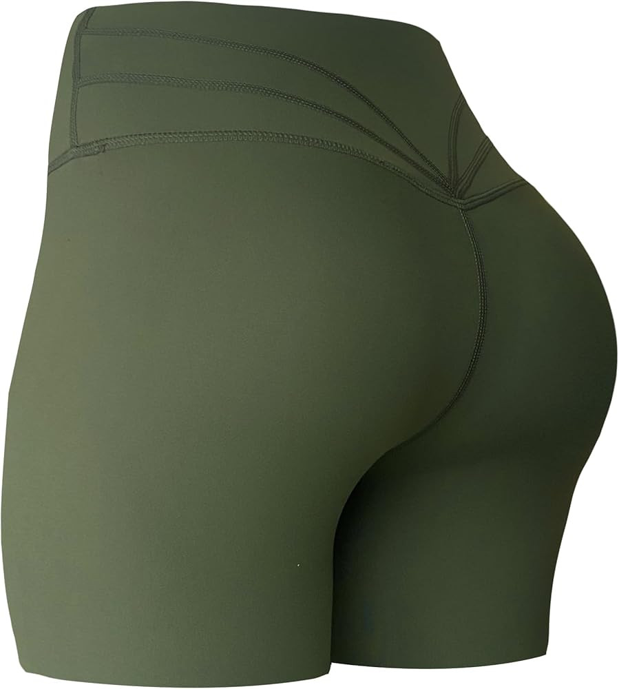 Aoxjox Trinity Workout Biker Shorts for Women Tummy Control High Waisted Exercise Athletic Gym Ru... | Amazon (US)