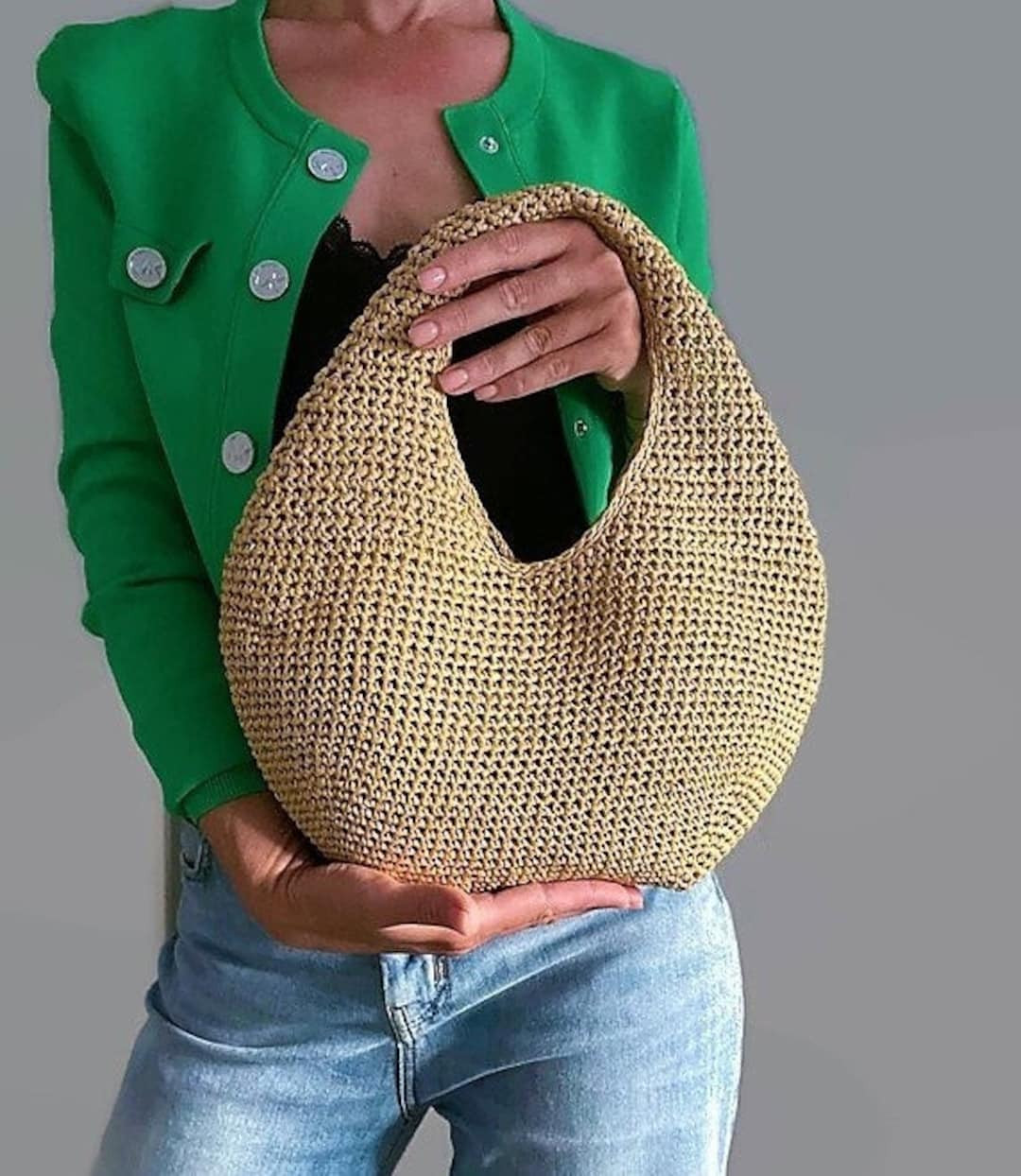 CROCHET PATTERN ALBA Crochet Bag Pattern Raffia Bag Crochet Purse Woman Bag Shopping Bag Summer B... | Etsy (US)