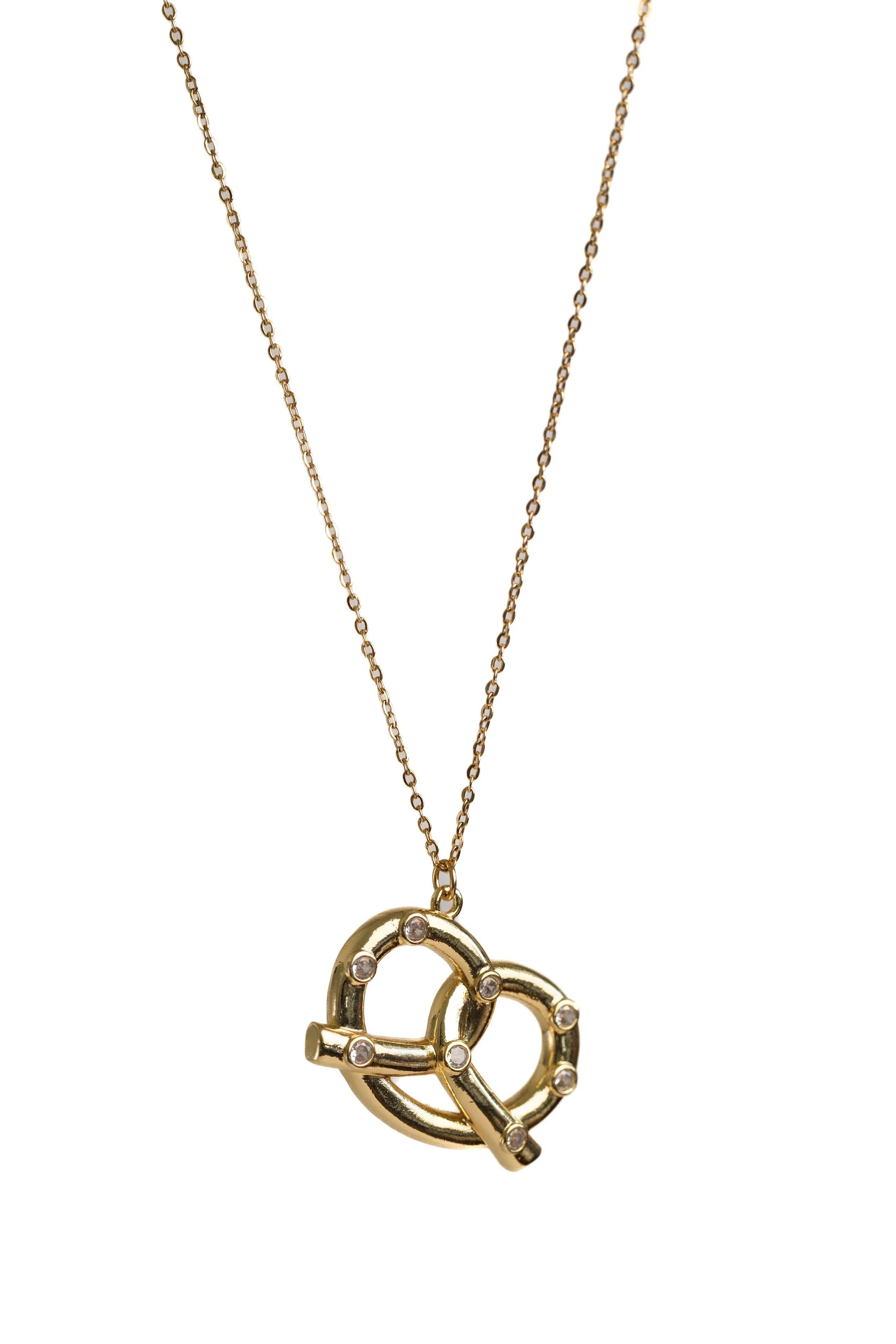 Don't Get it Twisted 316L Stainless Pretzel Necklace | KC Chic Designs