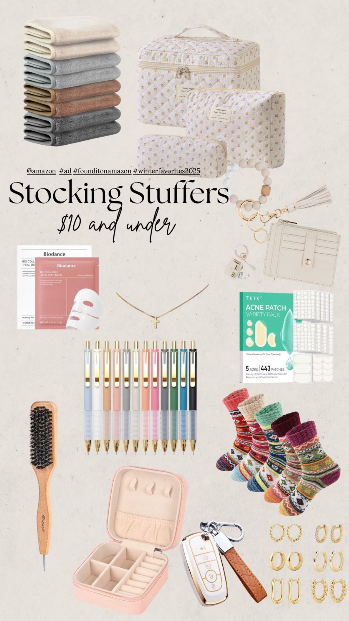 Stocking Stuffers under $10 - All on Black Friday Sale.

@amazon #ad #founditonamazon #winterfavorites2025

#LTKHoliday #LTKGiftGuide #LTKCyberWeek