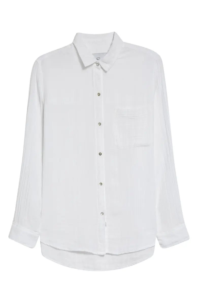 Ellis Cotton Gauze Button-Up Shirt | Nordstrom