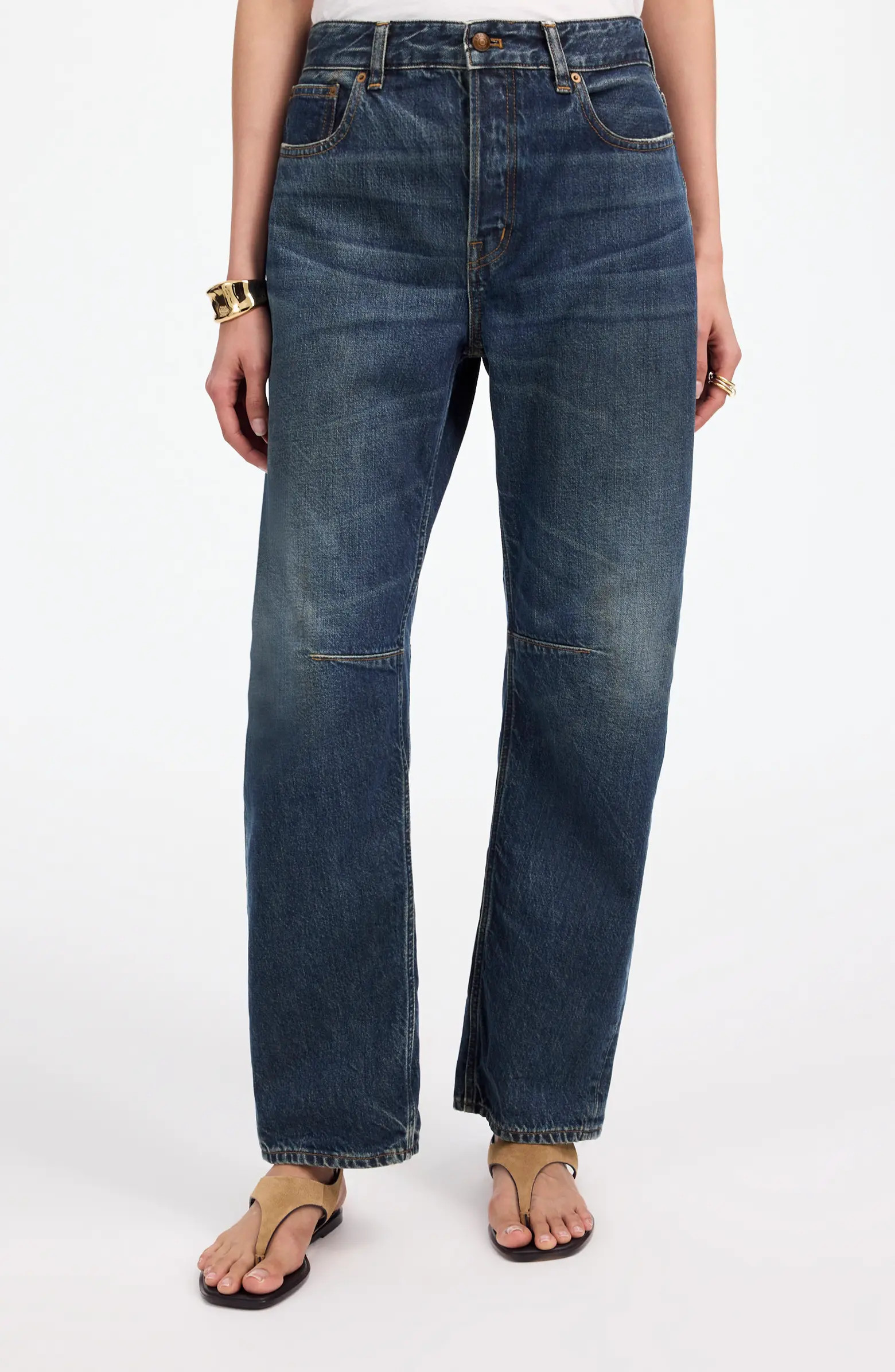 Madewell The Darted Barrel Leg Jeans | Nordstrom | Nordstrom