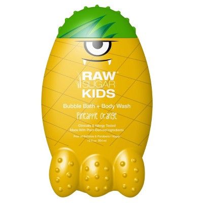 Raw Sugar Kids Bubble Bath + Body Wash Pineapple Orange - 12 fl oz | Target