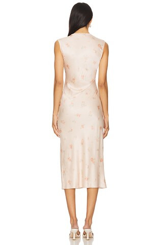 Tina Midi Dress in Pink Floral Multi | Revolve Clothing (Global)