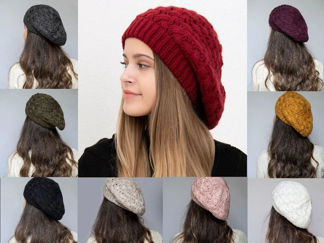 Beanie Hat for Women Breathable Hats Winter Beret for Women - Etsy UK | Etsy (UK)