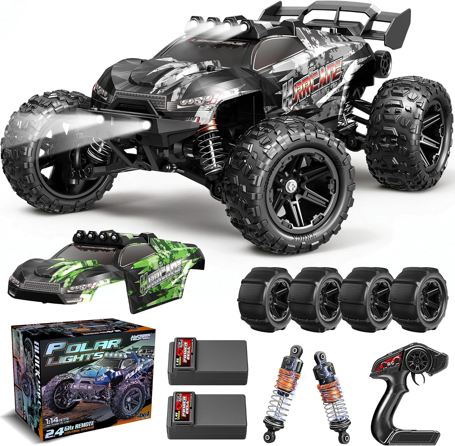 1:14 All Terrain RC Cars, 4WD Off-Road Remote Control Car (HS14323) | Amazon (US)
