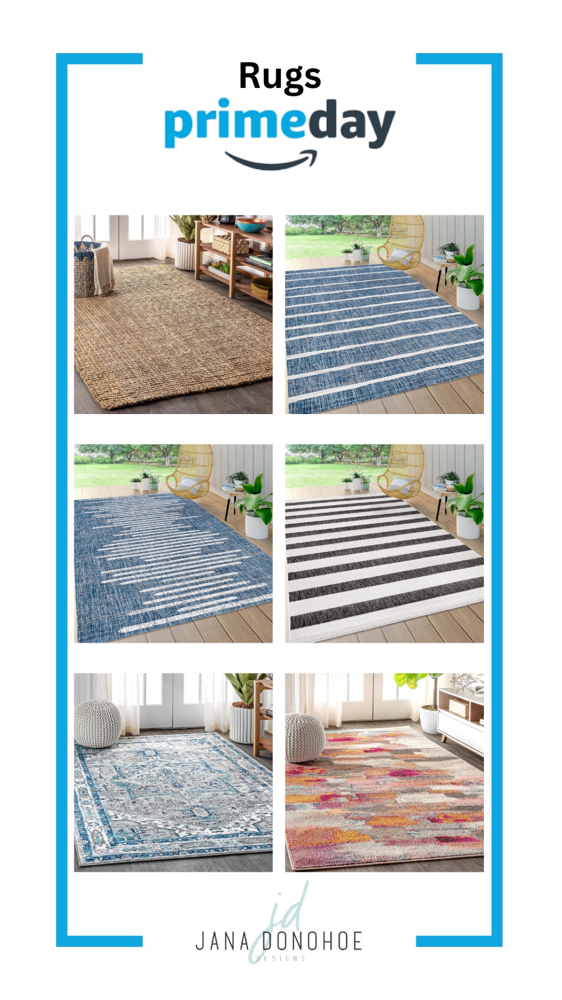 Great rugs on Amazon Prime day sale. Most of these are rated indoor/ outdoor rugs. 

#LTKFindsUnder100 #LTKSaleAlert #LTKHome