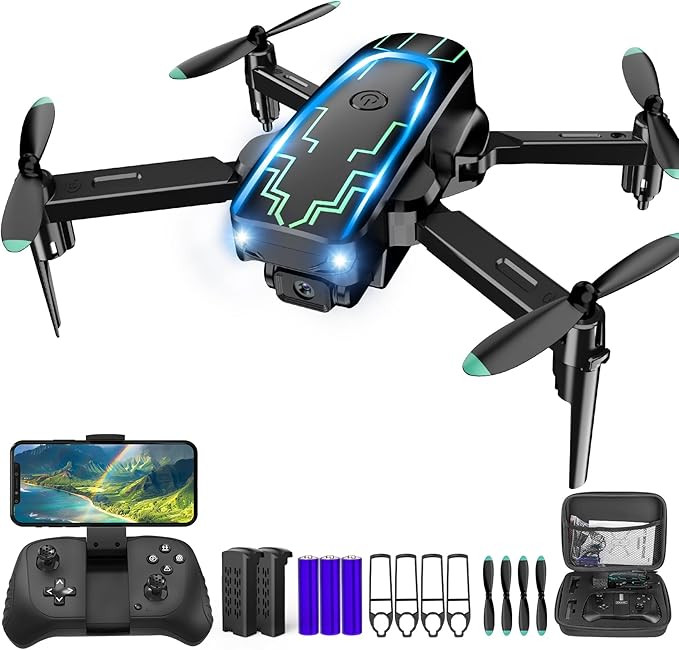 Mini Drone with Camera, Drones for Kids Adults, Boys Gifts, 1080P HD Foldable Drone with Gravity ... | Amazon (US)