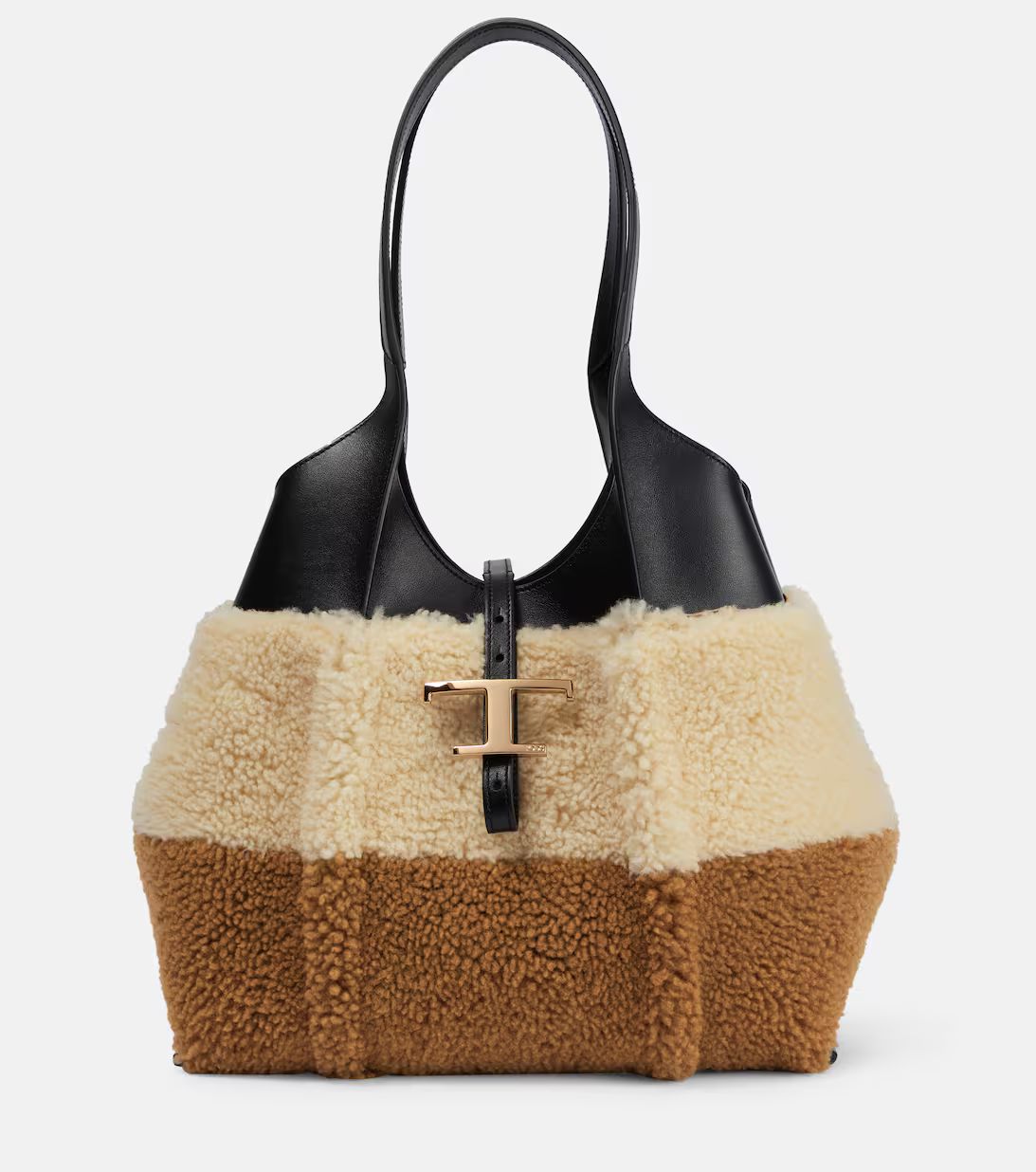 TSB Small leather and shearling tote bag | Mytheresa (US/CA)