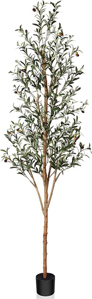Kazeila Artificial Olive Tree 7FT Tall Faux Silk Plant for Home Office Decor Indoor Fake Potted T... | Amazon (US)