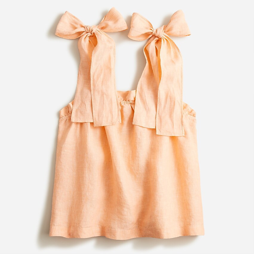 Tie-shoulder linen tank | J. Crew US