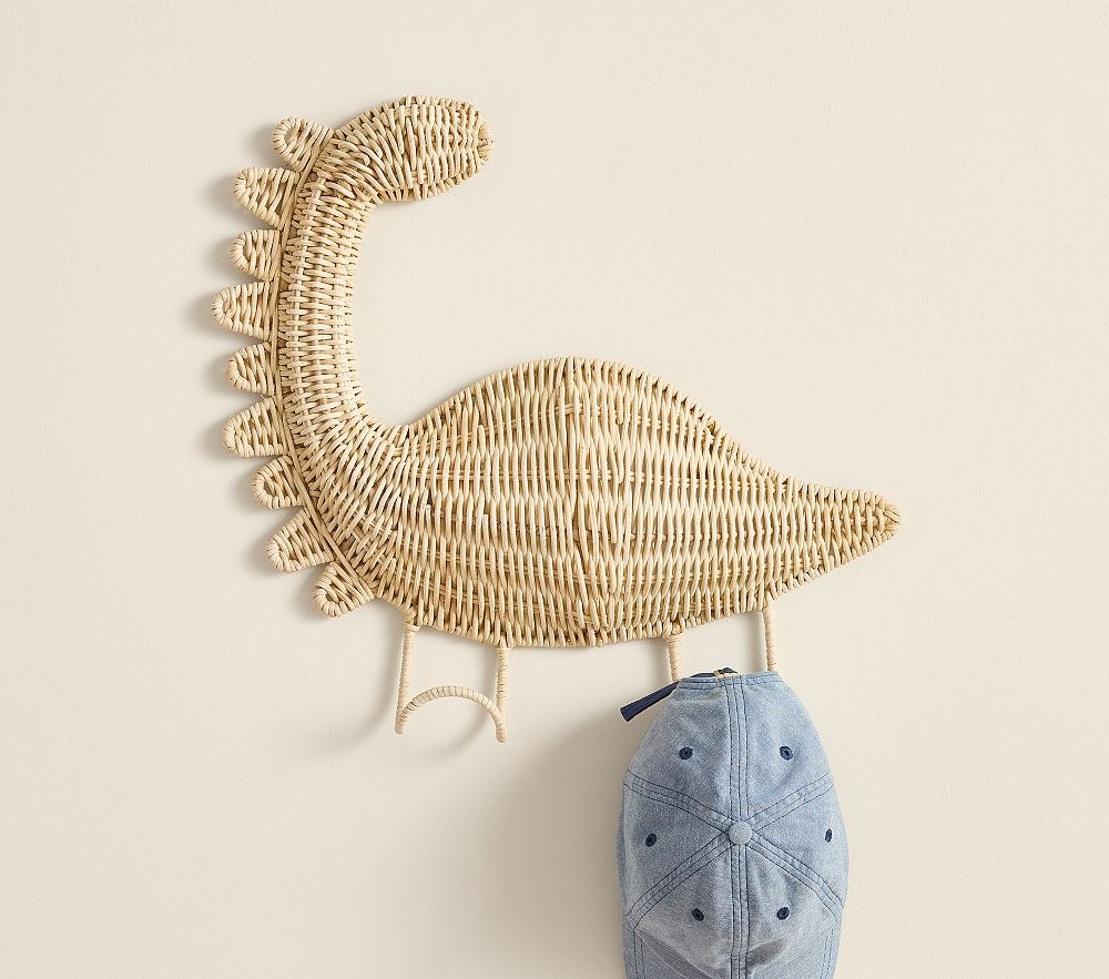 Rattan Dino Hook Rack (16" x 18") | Pottery Barn Kids