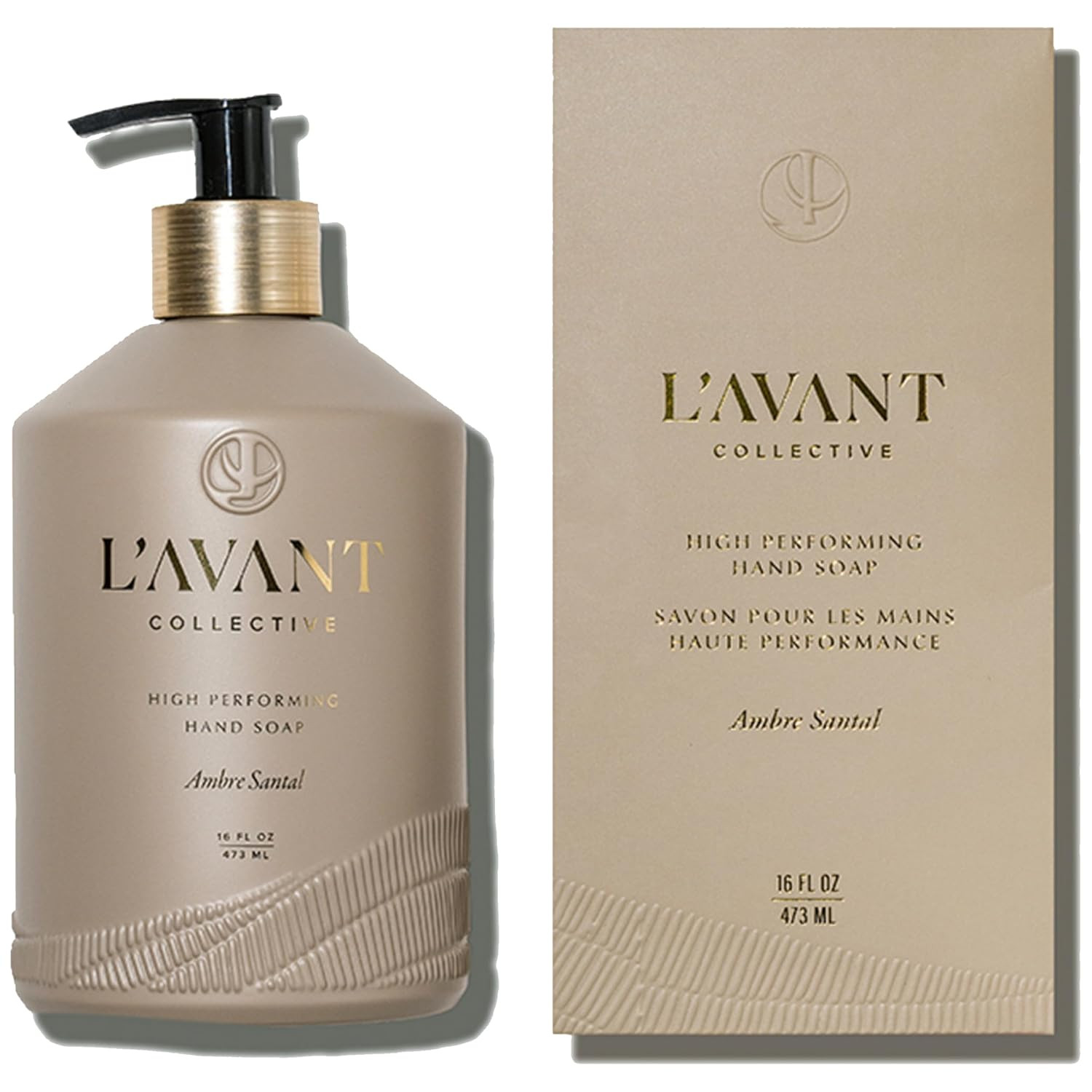 L'AVANT Collective Plant-Based Hand Soap 16oz, Refillable, Ambre Santal | Amazon (US)