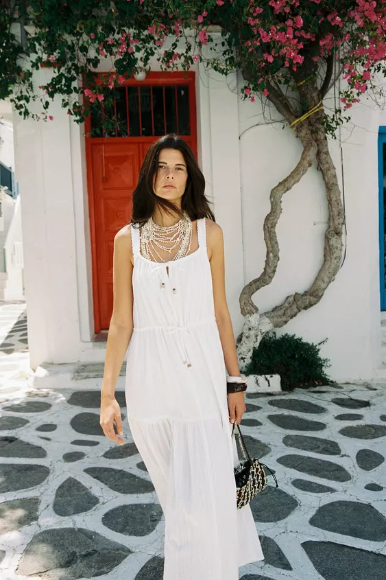 PANELLED MIDI DRESS | Zara UK