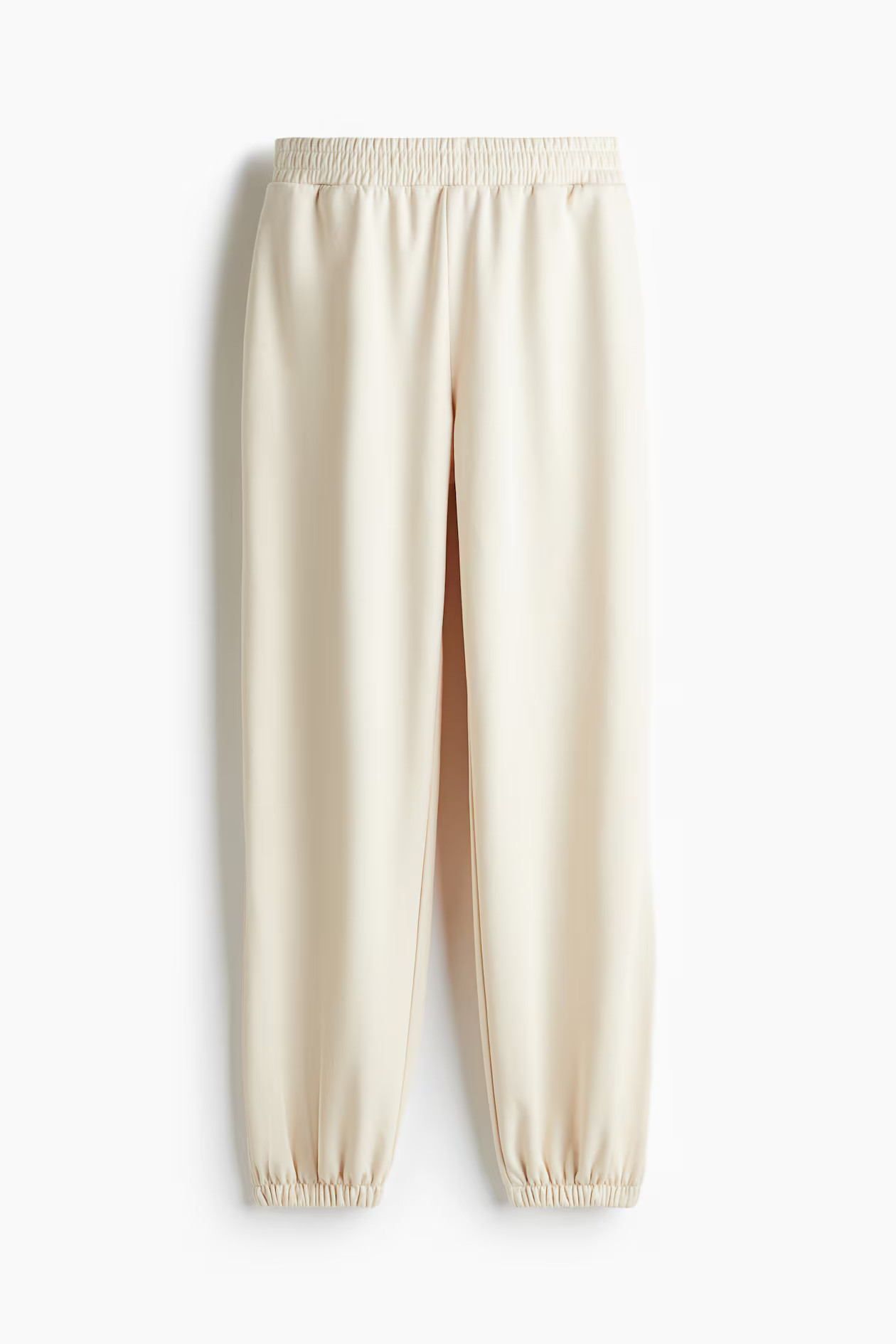 Joggers de talle alto - Beige claro - MUJER | H&M ES | H&M (FR, IT, ES, PT, BE)