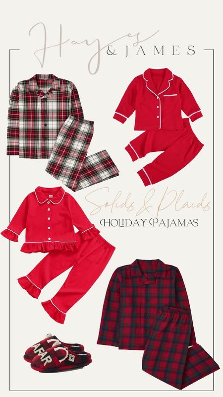 Holiday Pajamas 🌲 Solids & Plaids #ltkchristmas #christmas #pajamas #christmaspajamas 

#LTKfamily #LTKHoliday #LTKkids