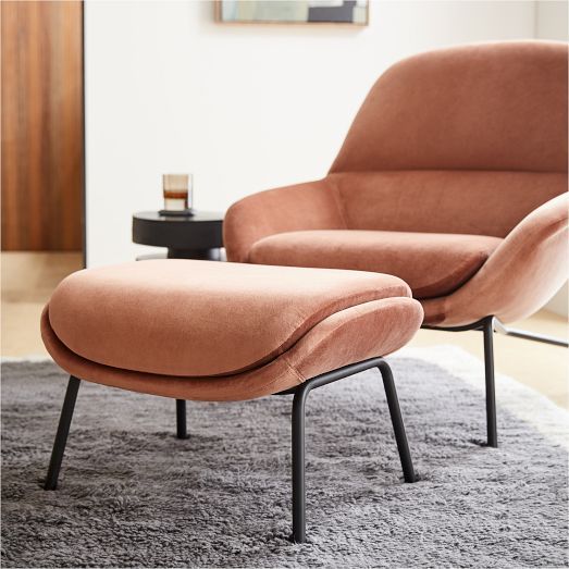 Fillmore Mid-Century Ottoman | West Elm (US)